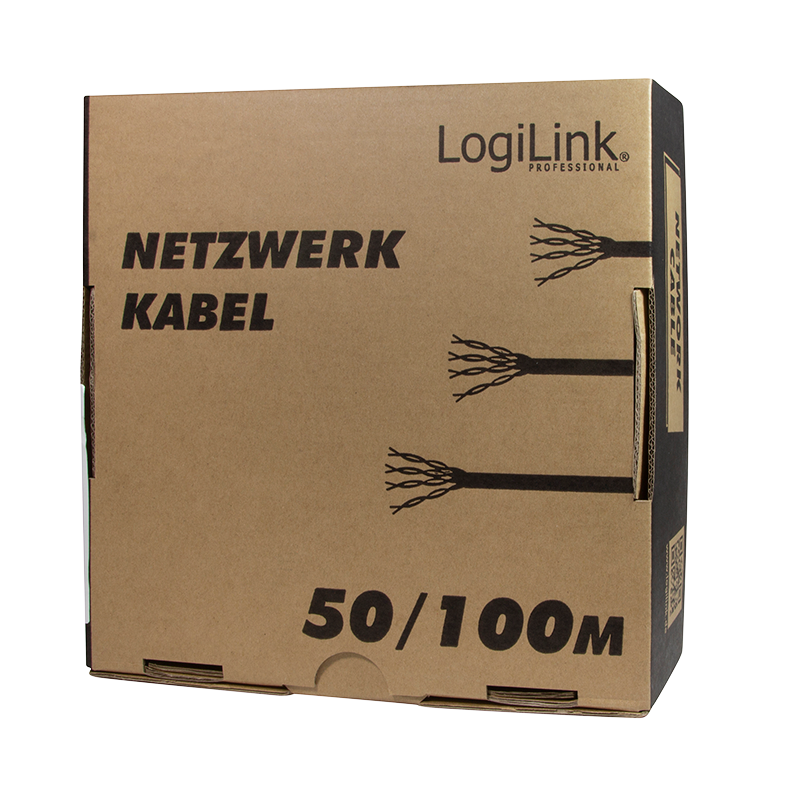 CAT6 CCA Patchkabel EconLine, U/UTP, grau, 100 m