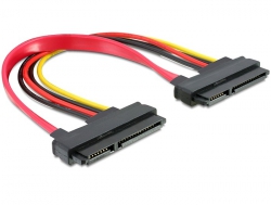 Kabel, SATA 22pin zu 22pin Buchse an Buchse 0,2m, Delock® [84406]