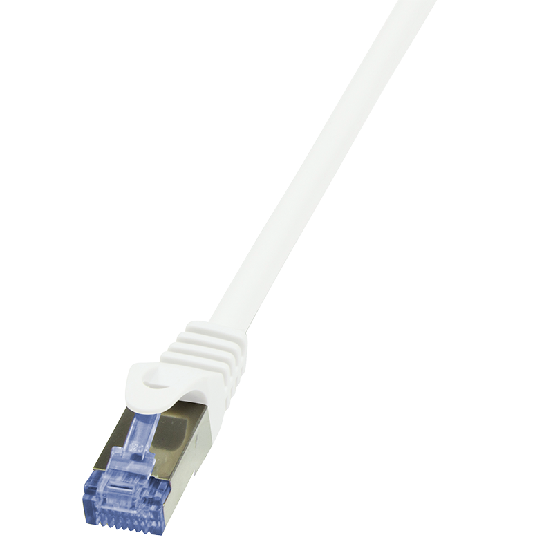 Patchkabel PrimeLine, Cat.6A, S/FTP, weiß, 3 m