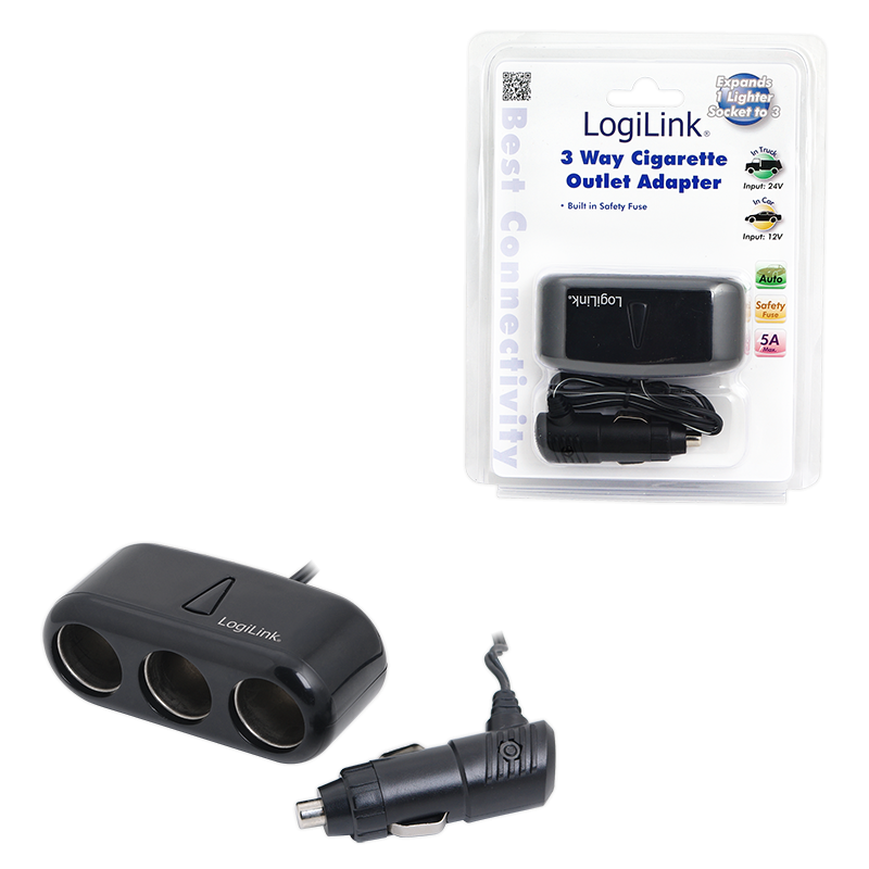 Auto PKW 3x 12V Steckdose 2x USB Adapter Verteiler für Zigarettenanzünder