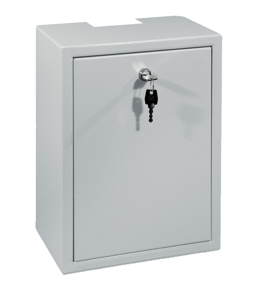 Stahlschrank mit Lochblech 400 mm x 600 mm x 200 mm, 3 Punkt Schließung, grau Stahlschrank mit Lochblech 400 mm x 600 mm x 200 mm, 3 Punkt Schließung, grau