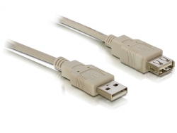 Verlängerungskabel, USB 2.0, A Stecker an A Buchse, 3m, Delock® [82240]