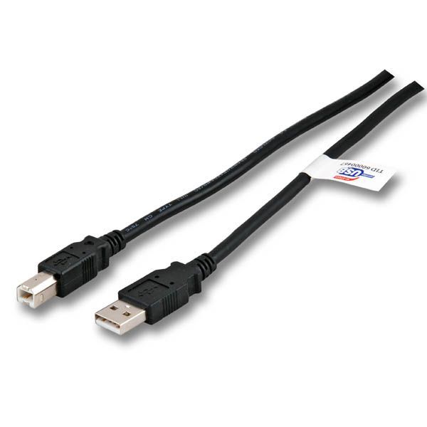 Anschlusskabel, USB 2.0, Premium, 0,5m, Stecker A an Stecker B, schwarz, Good Connections®