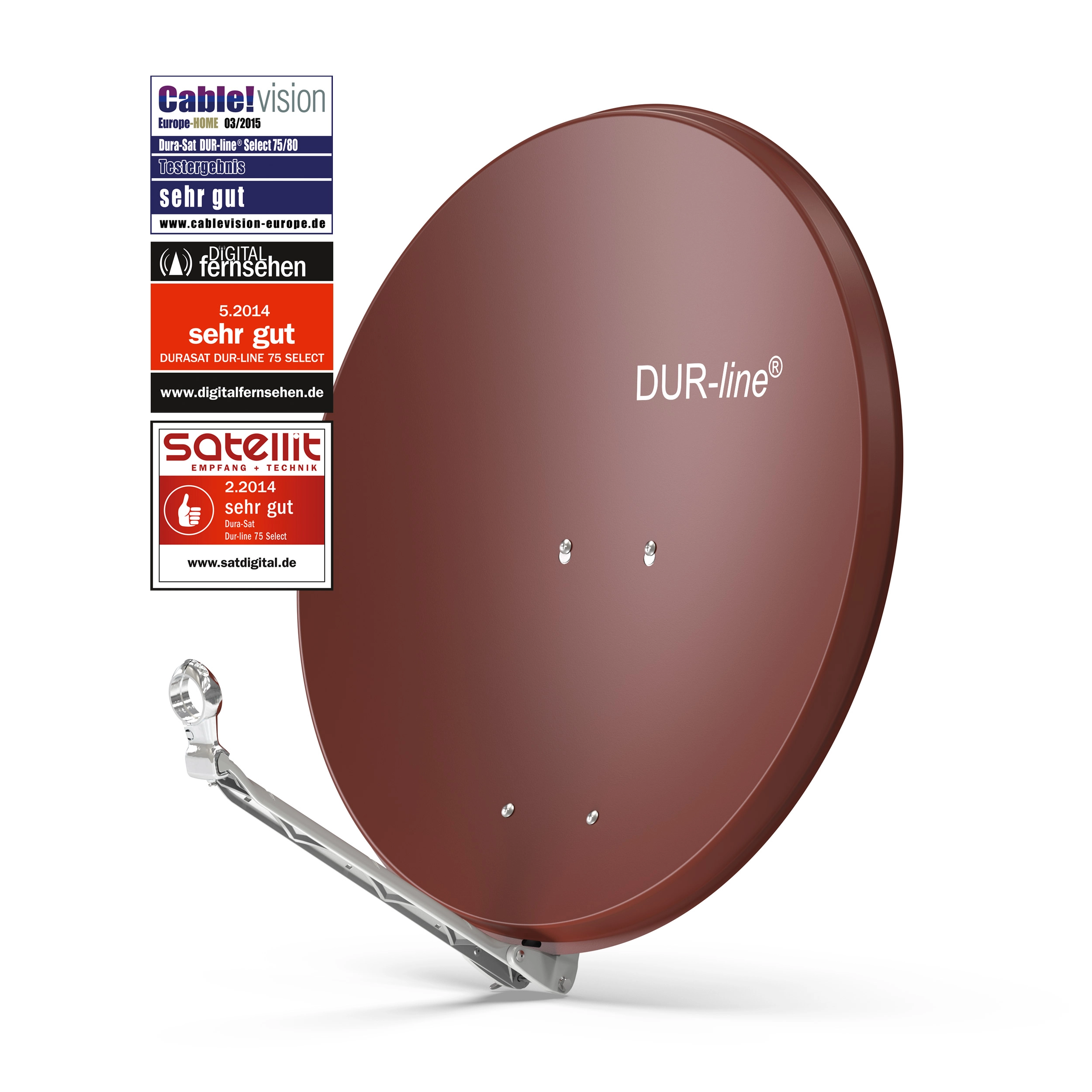 DUR-line Select 75/80 Rot - Alu Sat-Antenne