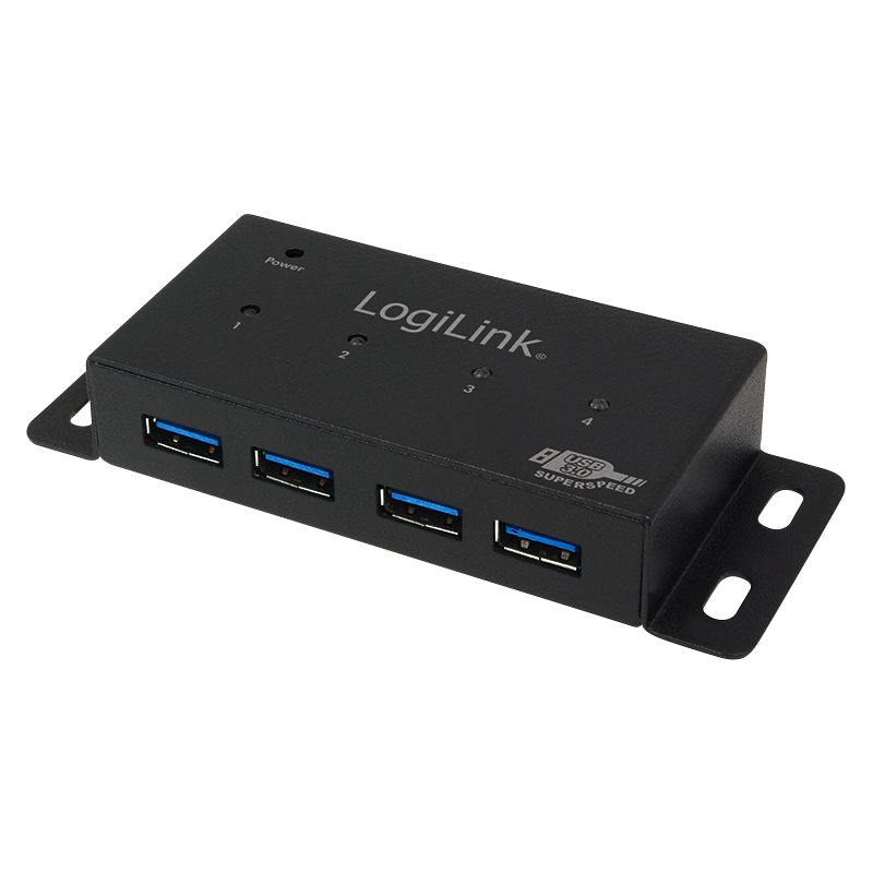 USB 3.0 HUB, 4-Port, Metall Gehäuse