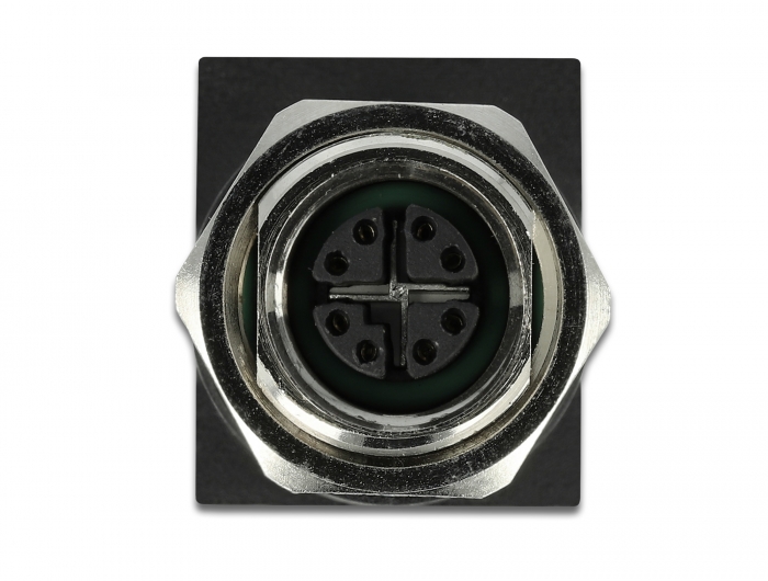Netzwerkadapter M12 8 Pin X-kodiert Buchse an RJ45 Buchse, Delock® [66316]
